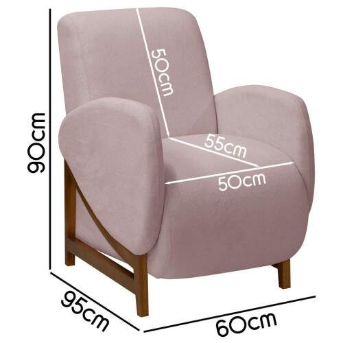 Poltrona de Amamentao e Puff Babi Boucl - SOFA STORE