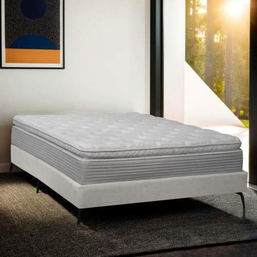 Base Cama Box Orgnica Montreal 199x210cm King Size Boucl - SOFA STORE
