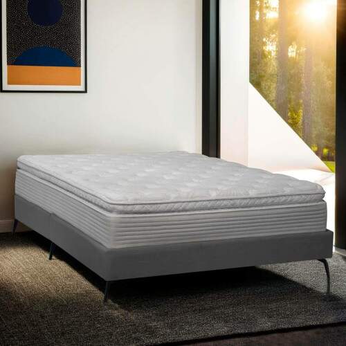 Base Cama Box Orgnica Montreal 199x210cm King Size Boucl - SOFA STORE