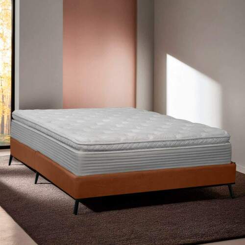 Base Cama Box Orgnica Montreal 199x210cm King Size Boucl - SOFA STORE