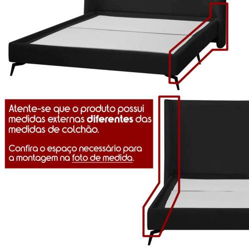 Base Cama Box Orgnica Montreal 199x210cm King Size Boucl - SOFA STORE
