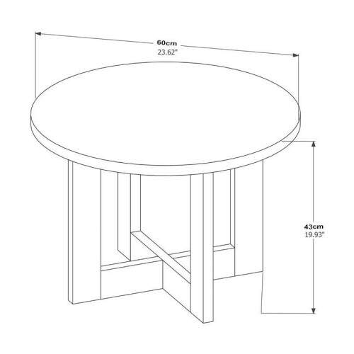 Mesa de Centro 8001 Luxo Prola/Nature JB Bechara