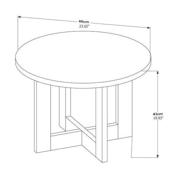 Mesa de Centro 8001 Luxo Prola/Nature JB Bechara