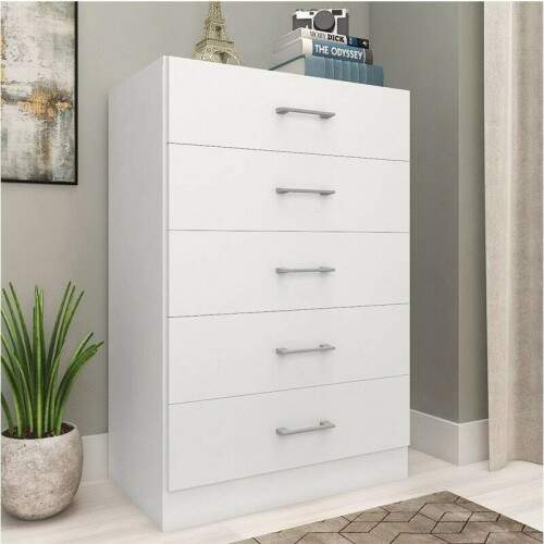 Cmoda 5 Gavetas Aruba Branco CO800 Fellicci