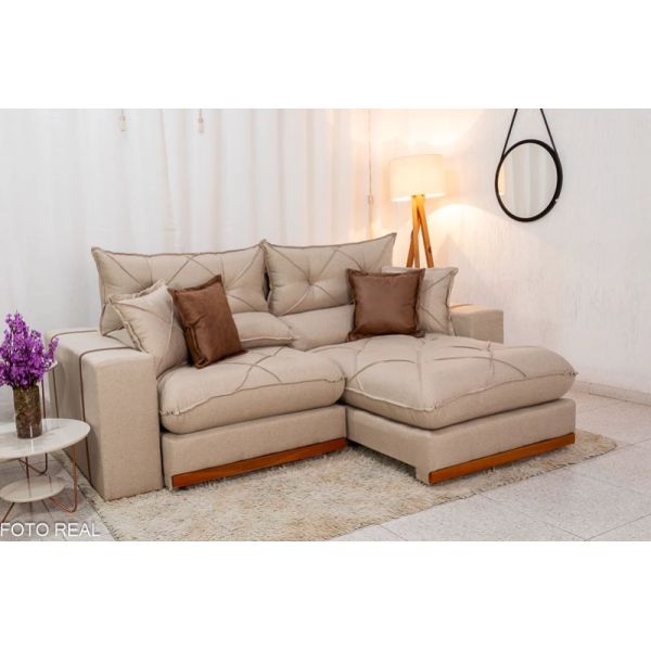 Home NT 1295 com Detalhe Ripado Freijó-Off Larg. 1.83m - Notável
