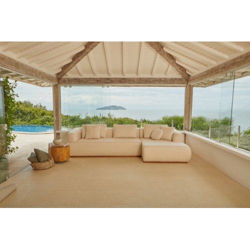 Sof Ref.950 Larg 3.34m com Chaise Chenile - RONDOMVEIS