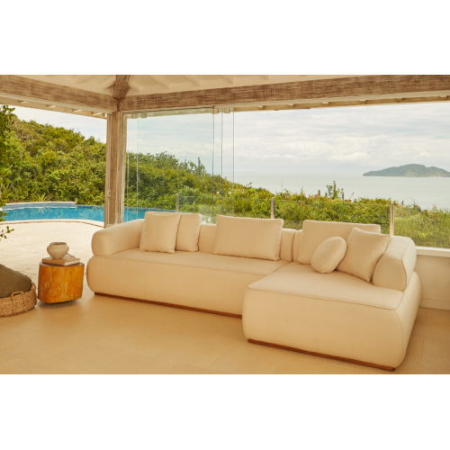 Sof Ref.950 Larg 3.34m com Chaise Chenile - RONDOMVEIS