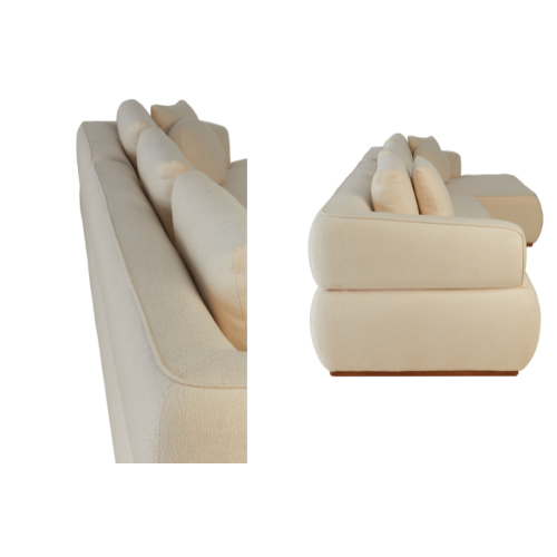 Sof Ref.950 Larg 3.34m com Chaise Chenile - RONDOMVEIS