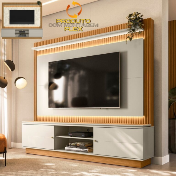 Home Guararapes Nature/Off White Larg. 2.15m ? LINEA BRASIL