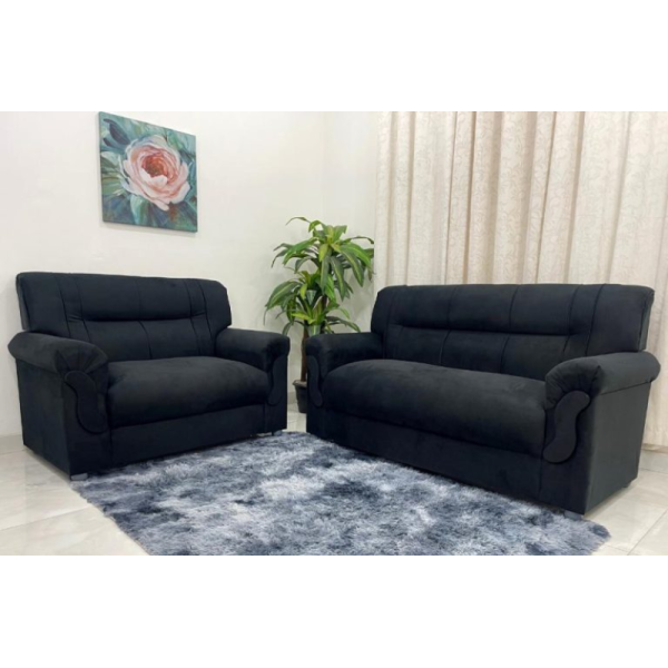 Sof 2 e 3 lugares REF 5014 - Suede Preto