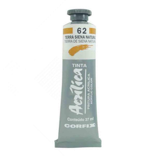 Tinta Acrilica Corfix 37 ml Terra De Siena Natural 80037-62