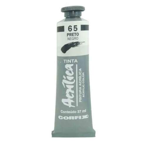 Tinta Acrilica Corfix 37 ml Preto 80037-65