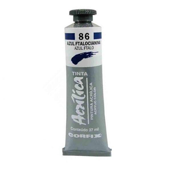 Tinta Acrilica Corfix 37 ml Azul Ftalocianina 80037-86
