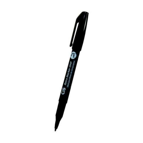Caneta Retro Cis Marker OHP 1.0 mm Preto