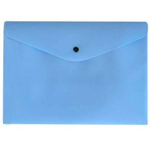 Envelope com Boto Dello A4 Serena Azul Pastel