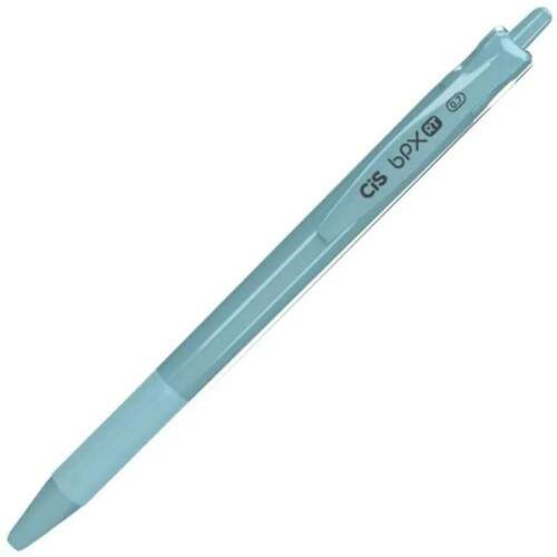 Caneta Esferogrfica Cis BPX Retrtil Azul Claro