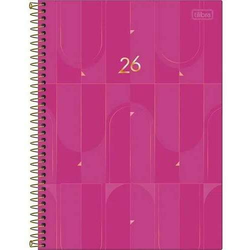 Agenda Tilibra 2026 Executiva Spot Rosa