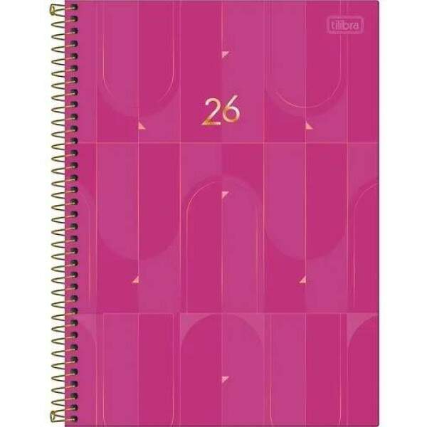 Agenda Tilibra 2026 Executiva Spot Rosa