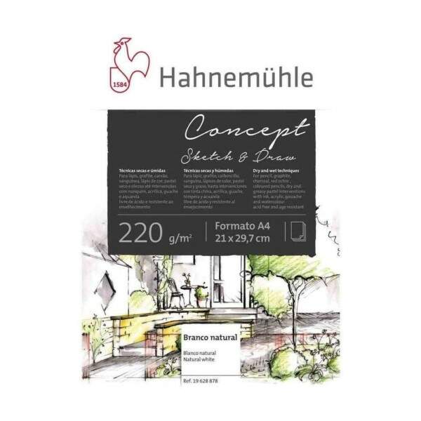 Papel Hahnemuhle Concept Sketh & Draw 220 g/m A4