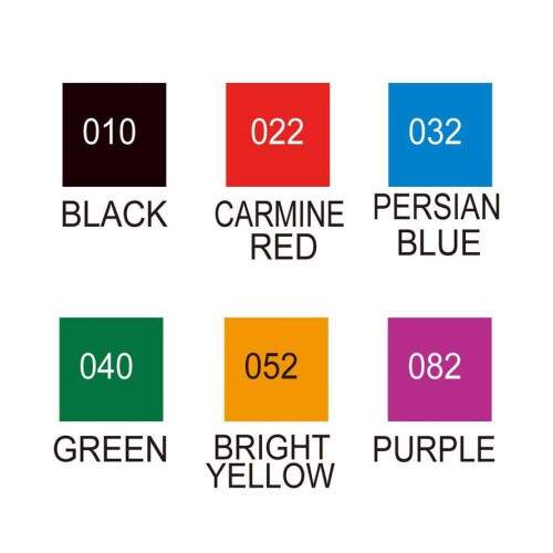 Caneta Zig Real Brush Basic Colors 6 Cores