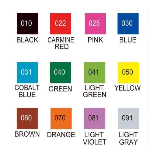Caneta Zig Real Brush Basic Colors 12 Cores