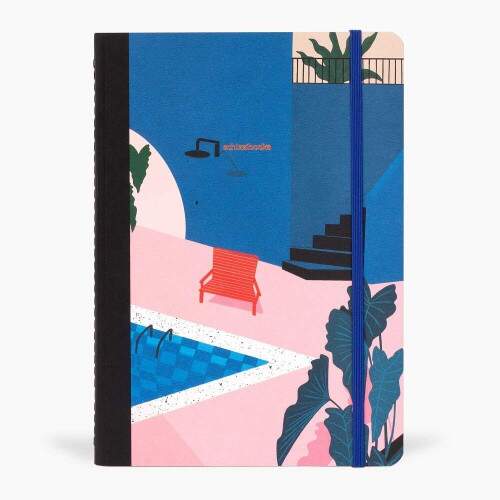 Caderno Schizzibooks X Large Piscine Sem Pauta