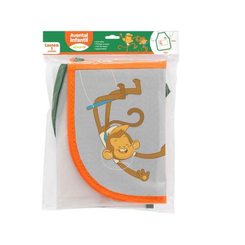 Avental Infantil Leo e Leo Cristal Com Bolso