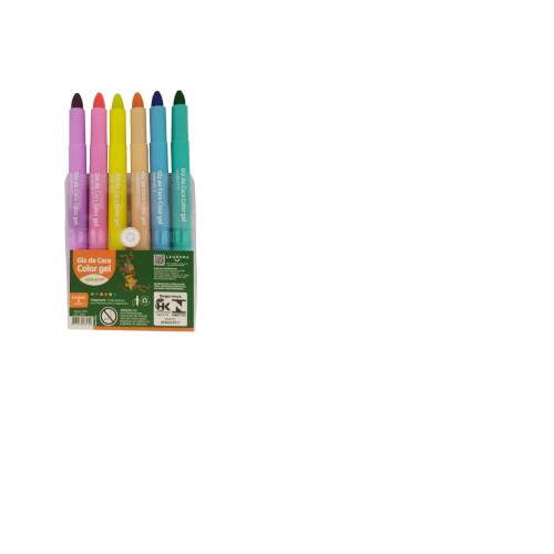 Giz De Cera Leo e Leo Color Gel 6 Cores