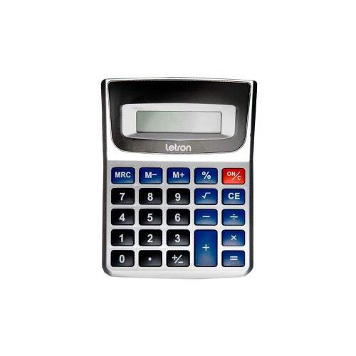 Calculadora De Mesa Letron 8 Dgitos Prata Office