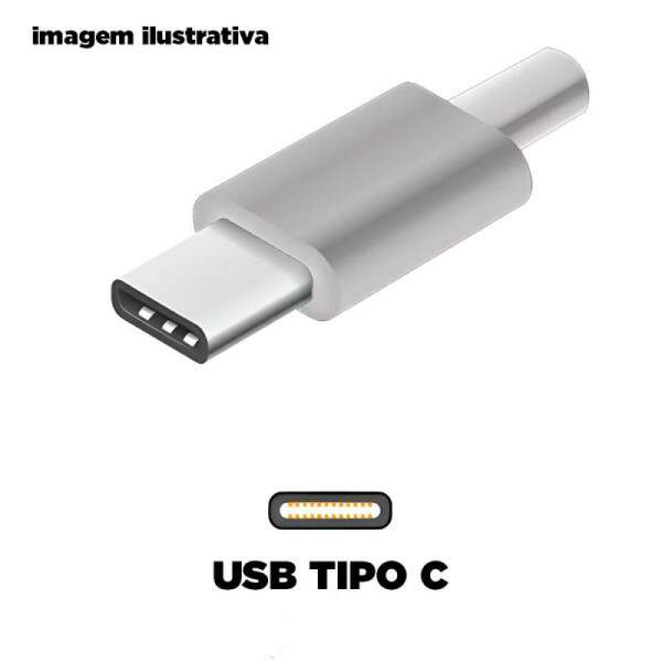 Cabo Tipo C Pvc 1m Branco VQ-D88