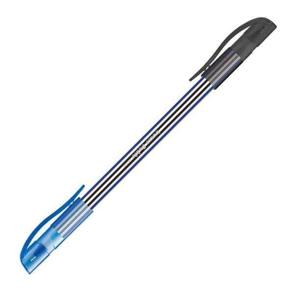 Caneta Bazze Doble Azul e Preto 1.0mm
