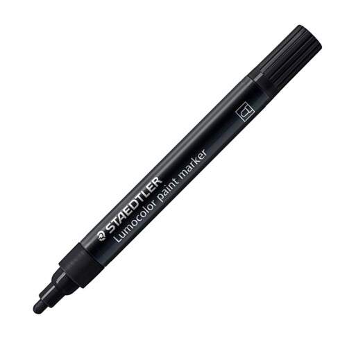 Marcador Acrilico Staedtler Lumocolor 349 Preto