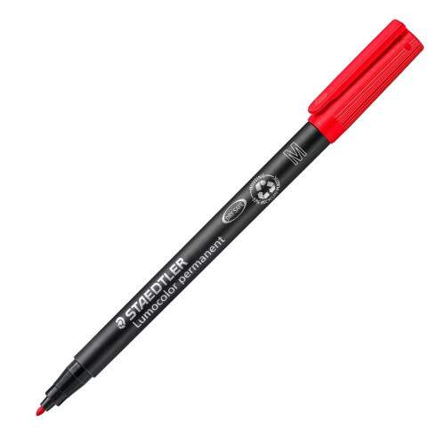 Caneta Permanente Staedtler Lumocolor 1.0mm 10 Cores