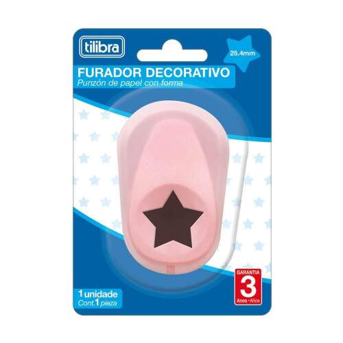 Furador Tilibra Decorativo Estrela 25mm