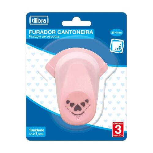 Furador Tilibra Cantoneira Corao 25mm
