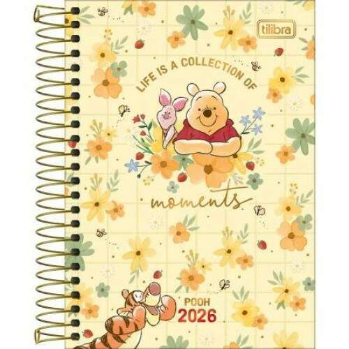 Agenda Diria Tilibra Pooh 12,9 x 18,7 cm 2026