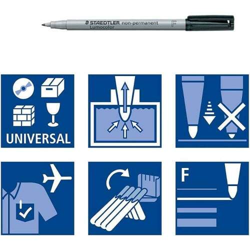 Caneta Staedtler Lumocolor F 6 Cores