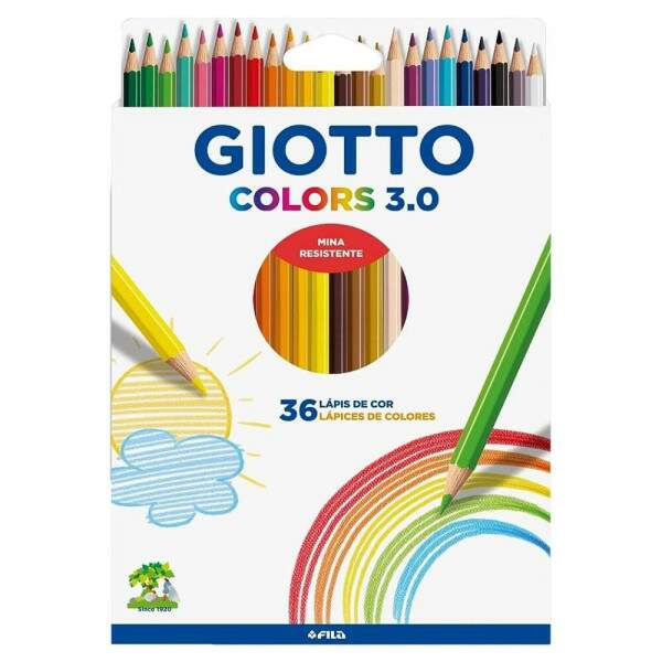 Lapis De Cor Giotto 3.0 Estojo 36 Cores