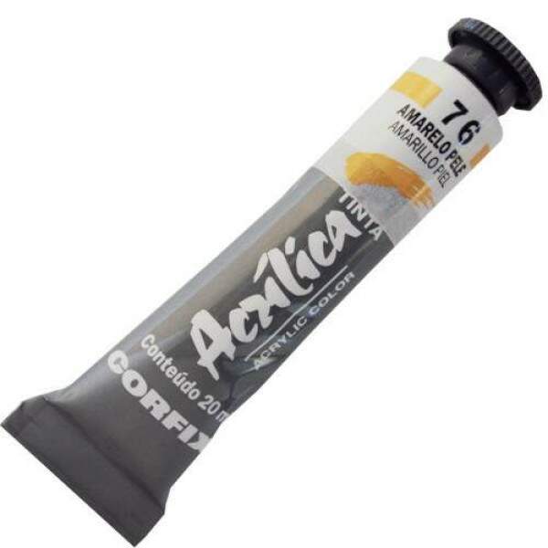 Tinta Acrilica Corfix 20 ml Amarelo Pele 80020-76