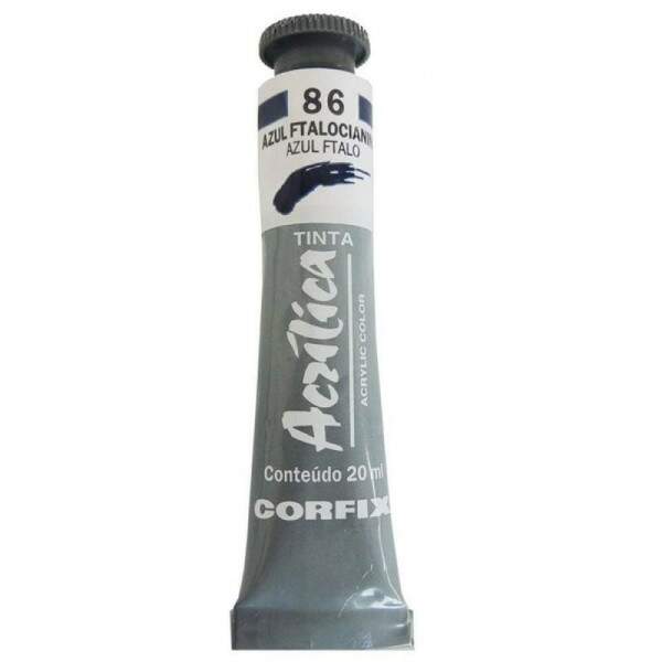 Tinta Acrilica Corfix 20 ml Azul Ftalocianina 80020-86
