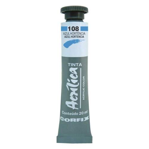 Tinta Acrilica Corfix 20 ml Azul Hortensia 80020-108