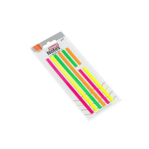 Bloco Adesivo BRW Smart Notes Marca-Texto Neon 20 Fls 8 blocos