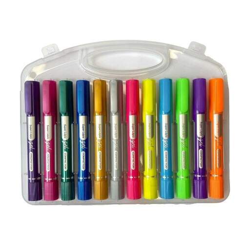 Giz de Cera Compactor Super Gel Especial 12 Cores