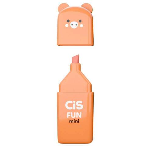 Marca Texto Cis Fun Mini Laranja Pastel