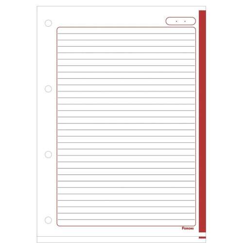 Refil Caderno Argolado Foroni Uni 4 Colorido 80 Fls