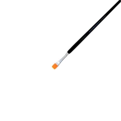 Pincel Acrilex Sintetico Dourado Longo Chato 057 6