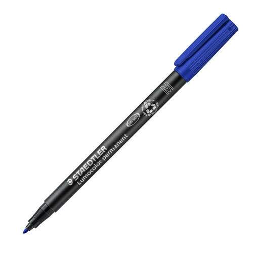 Marcador Staedtler Lumocolor Permanent 317 M Azul