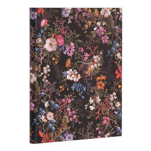 Caderno 1/4 Paperblanks Floralia Midi Pautado