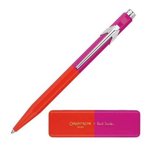 Caneta Caran d\'Ache 849 Paul Smith Warm Red/Melrose Pink