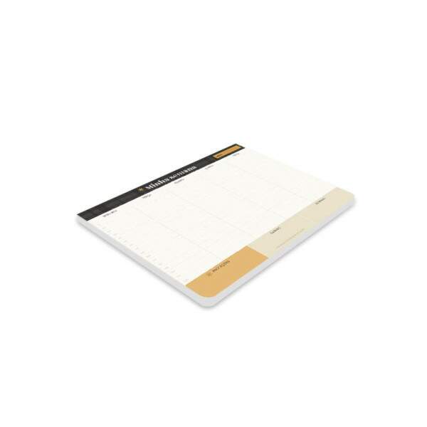 Planner Semanal Permanente Cartes Gigantes Trama